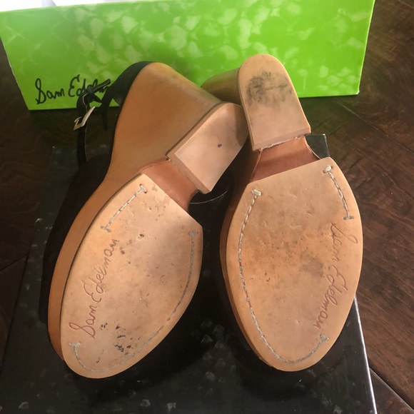 COPY - Sam Edelman suede black tan wedges - Picture 4 of 4